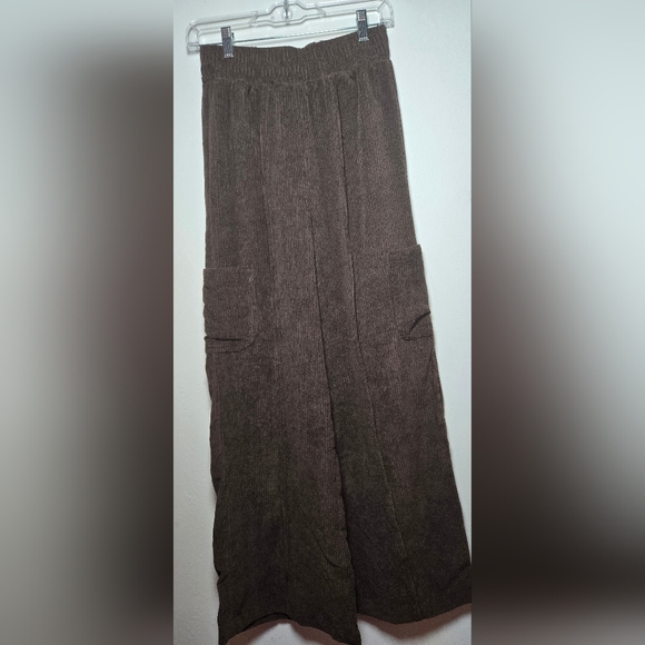 SO Goods For Life Womens Brown Corduroy High Rise Wide Leg Pants XS - Picture 13 of 16